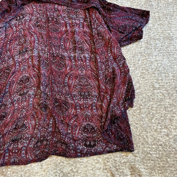 American Eagle Paisley Floral Print Kimono - Picture 2 of 4
